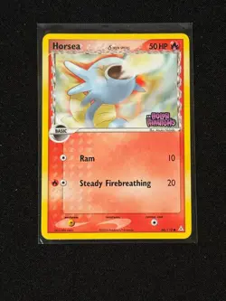 Pokemon TCG Horsea 66/110 Holo Common Stamped Holon Phantoms LP - Image 1