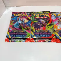 Pokemon Mega Evolution Phantasmal Flames Booster Pack Art Set Of 4 Sealed - Image 2