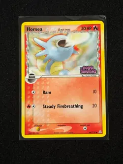 Pokemon TCG Horsea 66/110 Holo Common Stamped Holon Phantoms LP - Image 1