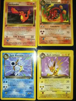 Lotto 4 Carte Pokemon Prima Edizione - Image 1