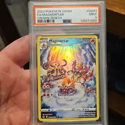 Pokemon Magmortar Crown Zenith Galarian Gallery GG03 Ultra Rare Holo PSA 9 - Image 1