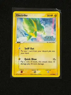 Pokemon TCG Electrike 52/100 Holo Common Stamped Crystal Guardians LP - Image 1