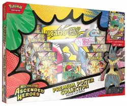 Pokemon TCG Mega Lucario Premium Poster Collection Ascended Heroes PREORDER - Image 1