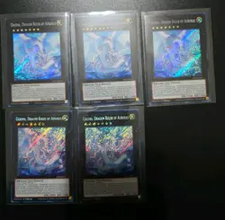 1x Chasma, Dragon Ruler Of Auroras Secret Rare 1st Edition ALIN-EN047 Yugioh - Image 1