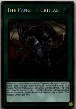 The Fang of Critias (Platinum Secret Rare) Platinum Secret Rare Quarter Century - Image 1