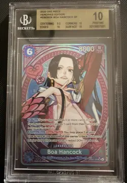 Bandai One Piece CCG Heroines Edition Boa Hancock SP Foil EB03-026 Beckett 10 - Image 1