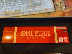 One Piece English Version 1st Anniversary Set (No Cards) Playmat, Sleeve, Box - Image 1