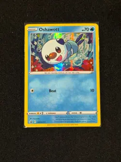 Pokemon TCG Oshawott SWSH222 Holo Promo SWSH Black Star LP - Image 1