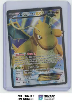 2014 Pokemon XY Furious Fists Full Art Dragonite EX #108/111 - Image 1