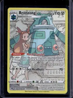 2022 Pokemon SWSH Astral Radiance Bronzong Trainer Gallery #TG11/TG30 - Image 1