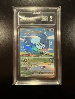Pokemon Mew EX 'Bubble Mew' Sir 232/091 Paldean Fates English TAG 9 - Image 1