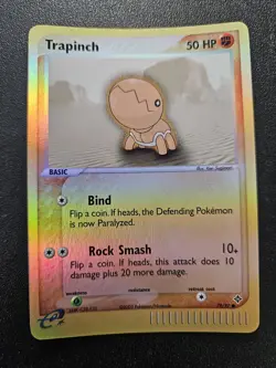 Pokemon EX Dragon Trapinch Reverse Holo 79/97 EXCELLENT - Image 1