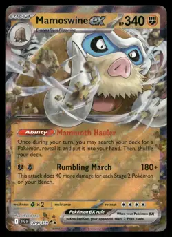 Mamoswine ex 079/159 Double Rare Journey Together Pokemon NM - Image 1