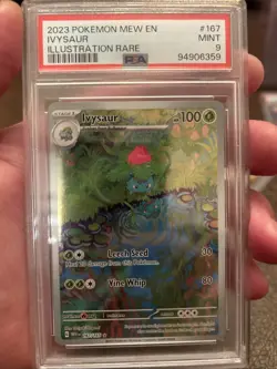 Pokemon TCG Ivysaur Scarlet & Violet 151 IR #167/165 PSA 9 - Image 1