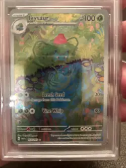 Pokemon TCG Ivysaur Scarlet & Violet 151 IR #167/165 PSA 9 - Image 2