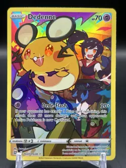 Dedenne ⭐ TG07/TG30 Holo Brilliant Stars Trainer Gallery Pokemon NM - Image 1