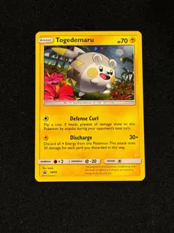 Pokemon TCG Togedemaru SM09 Holo Promo SM Black Star Promos LP - Image 1