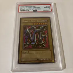 YUGIOH PSA 8 2002 Serpent Night Dragon MRL-103 Secret Rare 1st Edition - Image 1