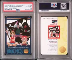 PSA 10 One Piece Visual Adventure Carddass Prism No.140 Luffy Chopper Hiriluk - Image 4