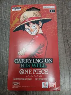 One Piece Carrying On His Will OP-13 Sleeved Booster Pack NEW AND SEALED - Image 1