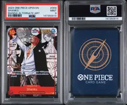 2024 One Piece English Shanks Manga Alternate Art #OP09-004 PSA 9 - Image 3
