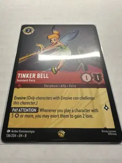 Tinker Bell - Insistent Fairy 136/204 Reign of Jafar Regular NM/M Disney Lorcana - Image 2