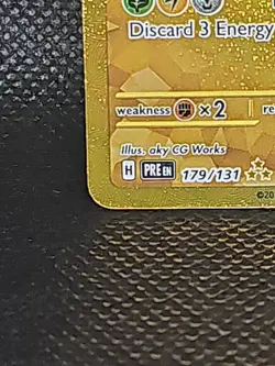 Pokemon TCG Prismatic Pikachu EX Hyper Rare Gold Card 179/131 - Image 5
