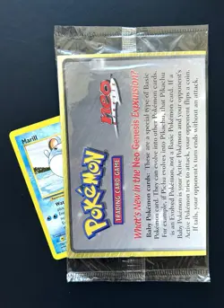 💦 SEALED Marill Black Star Promo #29 Neo Genesis WoTC Pokemon Card 💦 - Image 1