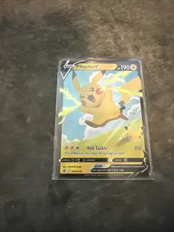 Pikachu V SWSH143 SWSH: Sword & Shield Promo Cards Holo Near Mint - Image 1