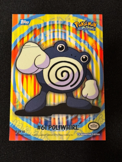 Pokemon : Topps POKEMON #61 POLIWHIRL Animation Stick-on Trading Card - Image 1