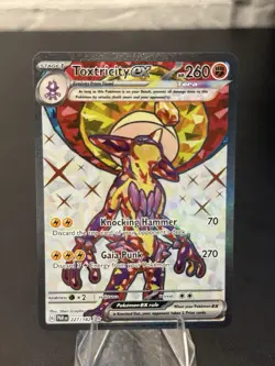 Toxtricity ex 227/182 Paradox Rift Full Art Ultra Rare Holo Pokemon Card NM - Image 1