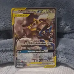 Pokemon Lucario & Melmetal GX SM192 TAG TEAM Portuguese TCG Card HP 260 - Image 1