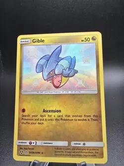 Pokemon TCG Gible SV38/SV94 Hidden Fates Shiny Vault Holo Rare Card - Image 2
