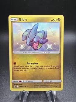 Pokemon TCG Gible SV38/SV94 Hidden Fates Shiny Vault Holo Rare Card - Image 4