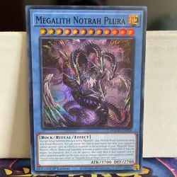 1ST EDITION MEGALITH NOTRAH PLURA 2025 DOOD-EN034 YUGIOH CARD (NM) - Image 1