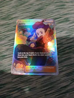 Pokemon Janine Trainer Full Art Ultra Rare Card Unbroken Bonds 210/214 - Image 1
