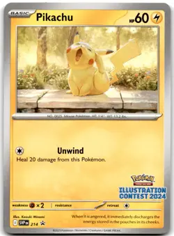 Pikachu - (Illustration Contest 2024) Promo SV: Scarlet & Violet Promo Cards 214 - Image 1