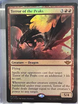 Terror of the Peaks (OTJ) - Prerelease Foil MTG Plus Bonus Rare!!! - Image 1