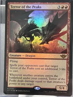 Terror of the Peaks (OTJ) - Prerelease Foil MTG Plus Bonus Rare!!! - Image 3