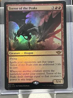 Terror of the Peaks (OTJ) - Prerelease Foil MTG Plus Bonus Rare!!! - Image 4