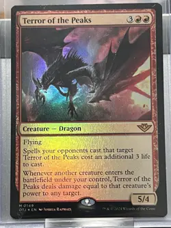 Terror of the Peaks (OTJ) - Prerelease Foil MTG Plus Bonus Rare!!! - Image 5