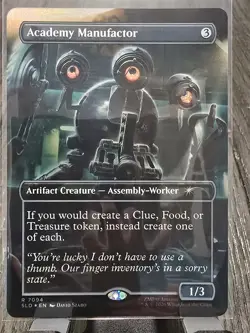 Academy Manufactor #7094 (NM) (Rainbow Foil) SLD Fallout Magic MTG - Image 1