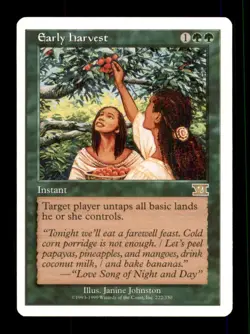 Early Harvest LP Light Play Classic Sixth Edition MTG [12241] - Image 1