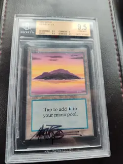 MTG Limited Edition Alpha 1993 Island (A) BGS 9.5 GEM MINT Old School 93/94 - Image 1