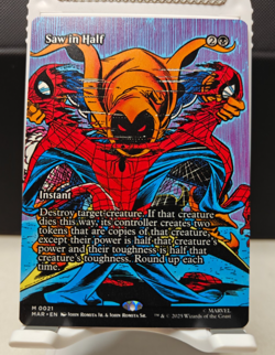 Saw in Half - Borderless - Spider-Man - MAR - #021 - NM - Image 1