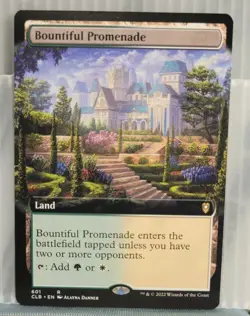 Mtg BOUNTIFUL PROMENADE Extended Art NM CLB 601 -Argo- - Image 1