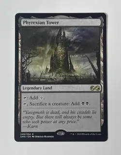 Phyrexian Tower Ultimate Masters Regular Legendary Land Rare 248/254 English MTG - Image 1