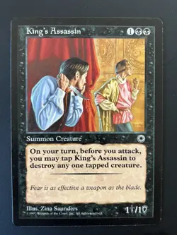 MTG Magic the Gathering: Portal: King's Assassin Rare - Image 1