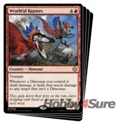 Wrathful Raptors X4 M/NM Magic MTG The Lost Caverns Of Ixalan: Commander - Image 1