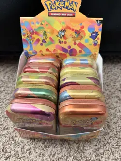 Pokemon 151 Mini Tin Display NO SHRINK WRAP - Image 1